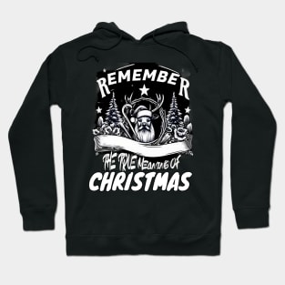 Remember The True Meaning Of Chrstmas, Santa Waving, Christmas Gift Hoodie